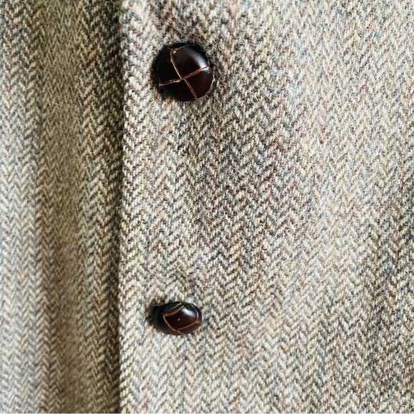 Stafford modern brown wool blazer jacket 46R double button business casual - Picture 5 of 14